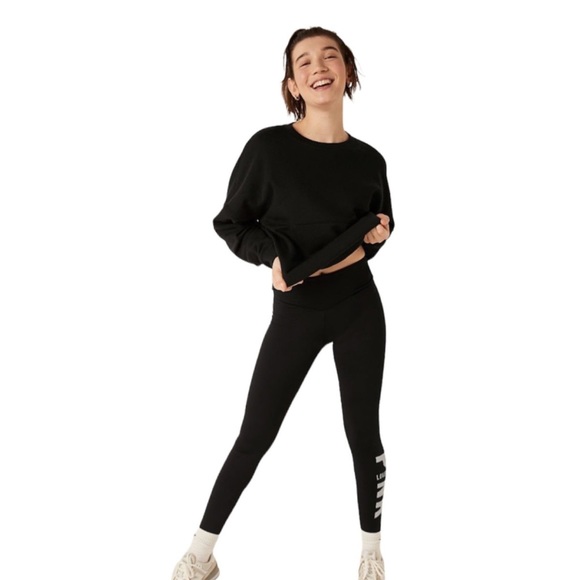 PINK VS High Waist Full Length Varsity Winter Leggings - Picture 3 of 5